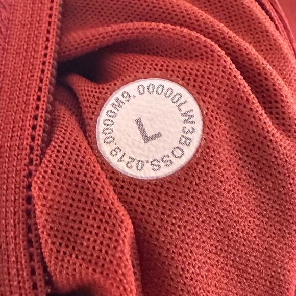 Lululemon City To Summit Cycling Jersey Cayenne Women's Size Large EUC - Picture 8 of 10